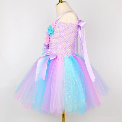 Princess Mermaid Tutu Dresses Costume for Kids