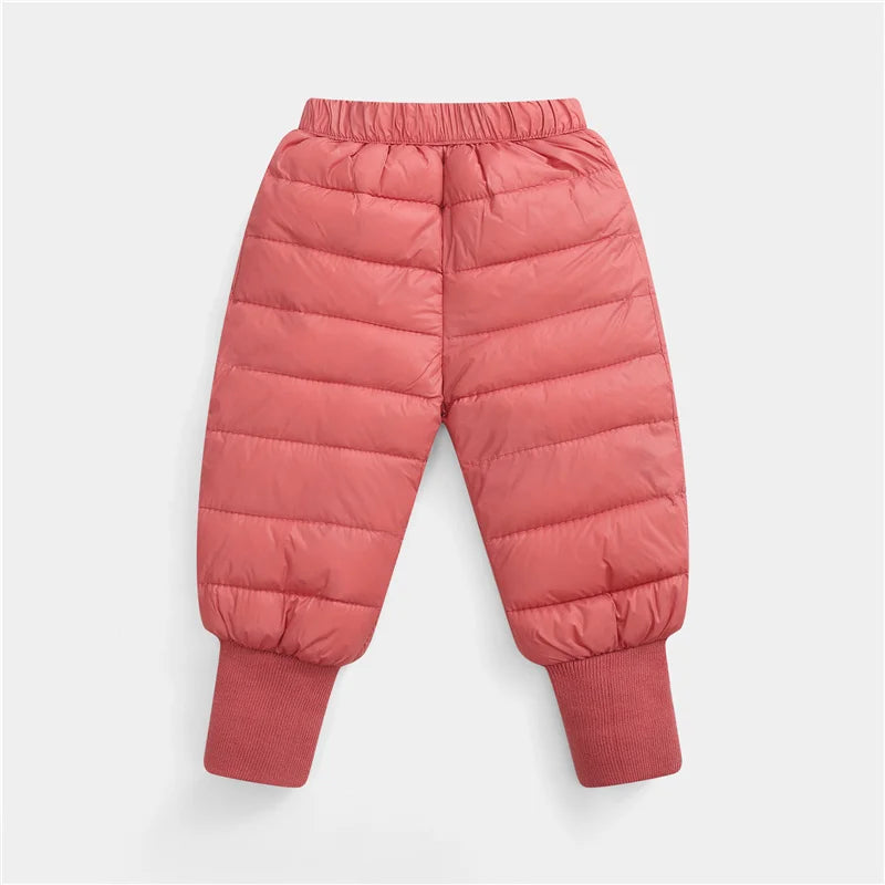 Down Pants Boys Girls Thick Warm Trousers