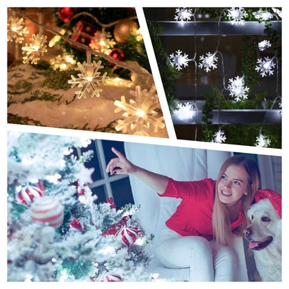 Snowflake USB Plug Christmas Tree Light Aesthetic