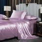 Silk Duvet Cover Bed Sheet Pillowcase Luxury