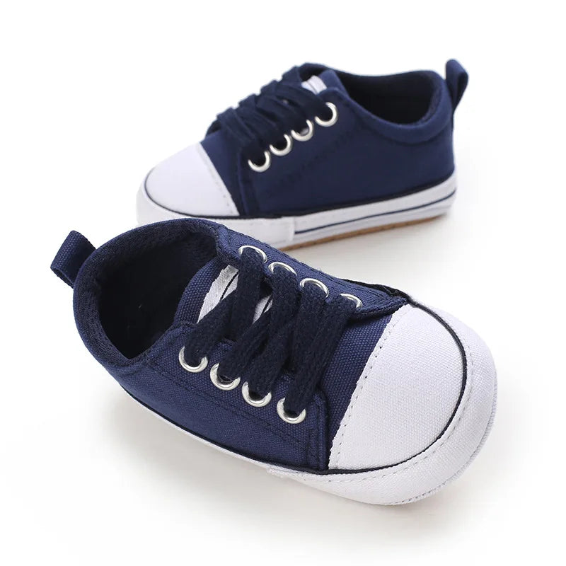 Baby Boy/Girls Canvas Shoes Non-slip Rubber Sole