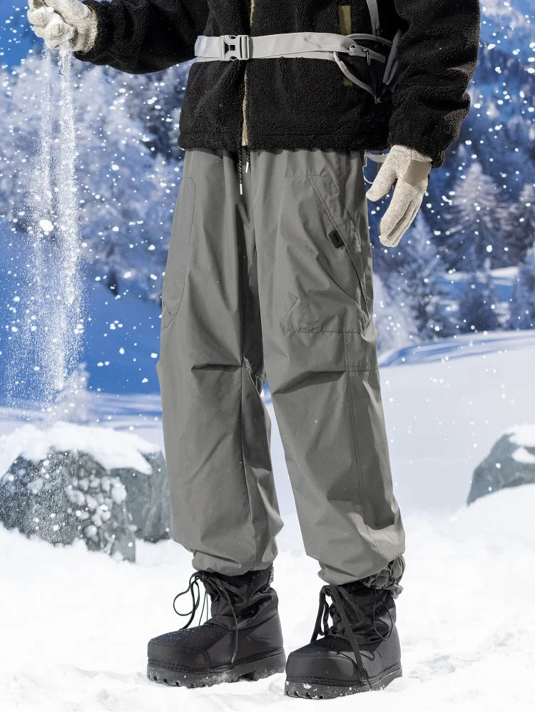 Men's Winter Fleece Warm Pants Outdoor Waterproof
