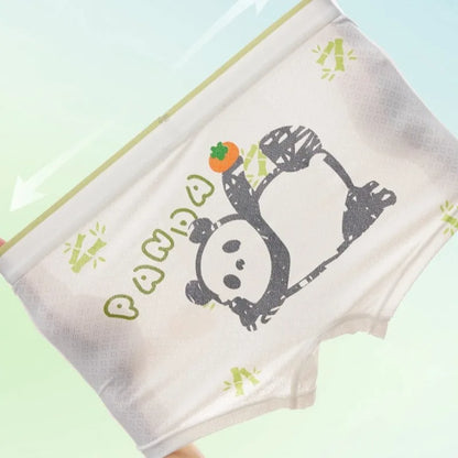 4PCSThin  Mesh Breathable Boys Antibacterial Cartoon Underwear
