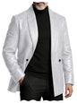 Crocodile Pattern Leather Blazer, Tuxedo Jacket