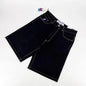 Big Boy Cartoon Graphic Streetwear Denim Shorts Men