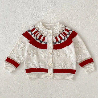 2 Pcs Baby Girls Long Sleeve Striped Cardigan Coat+ Shorts