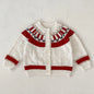 2 Pcs Baby Girls Long Sleeve Striped Cardigan Coat+ Shorts