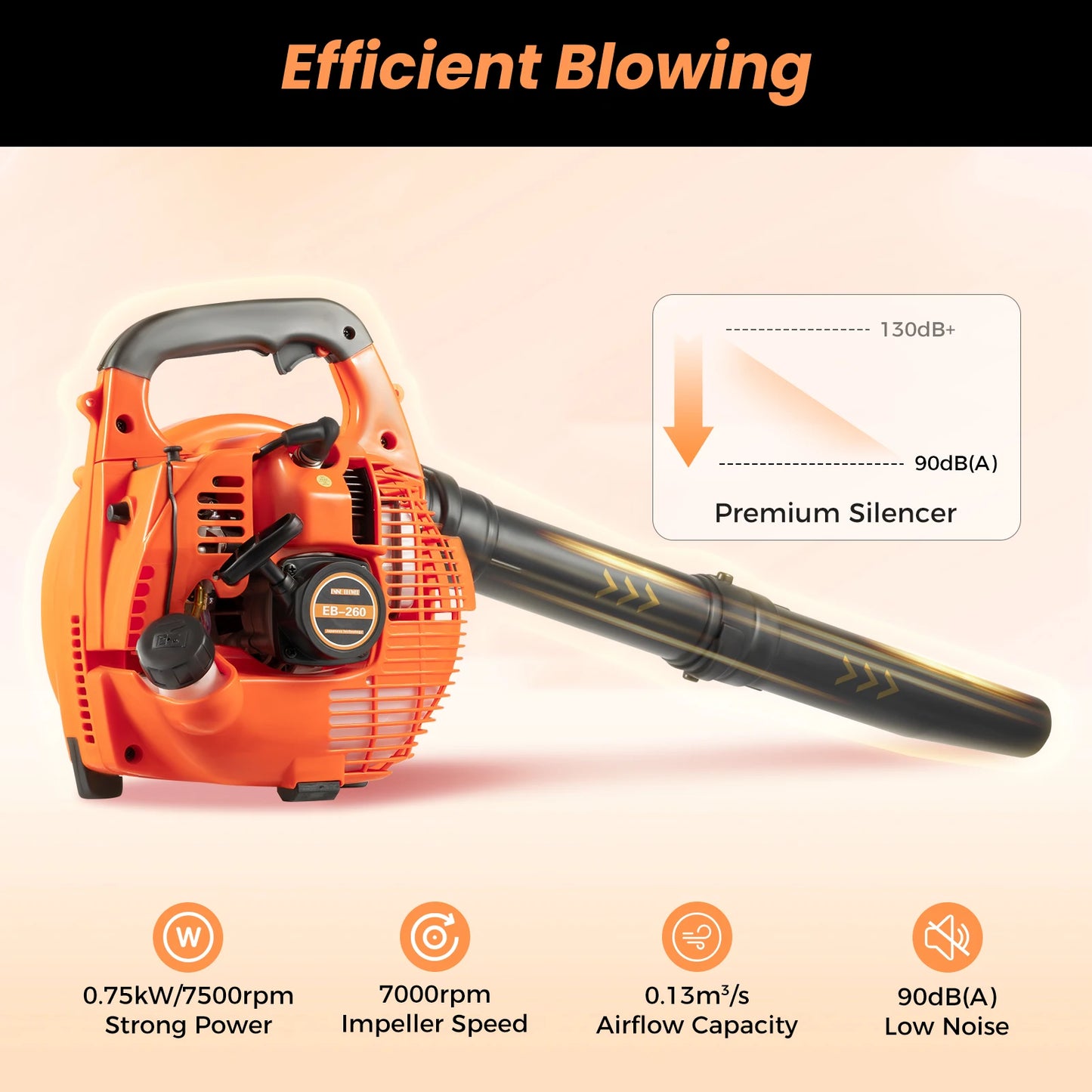 Commercial Handheld Gas Leaf Blower Cleaning Tool