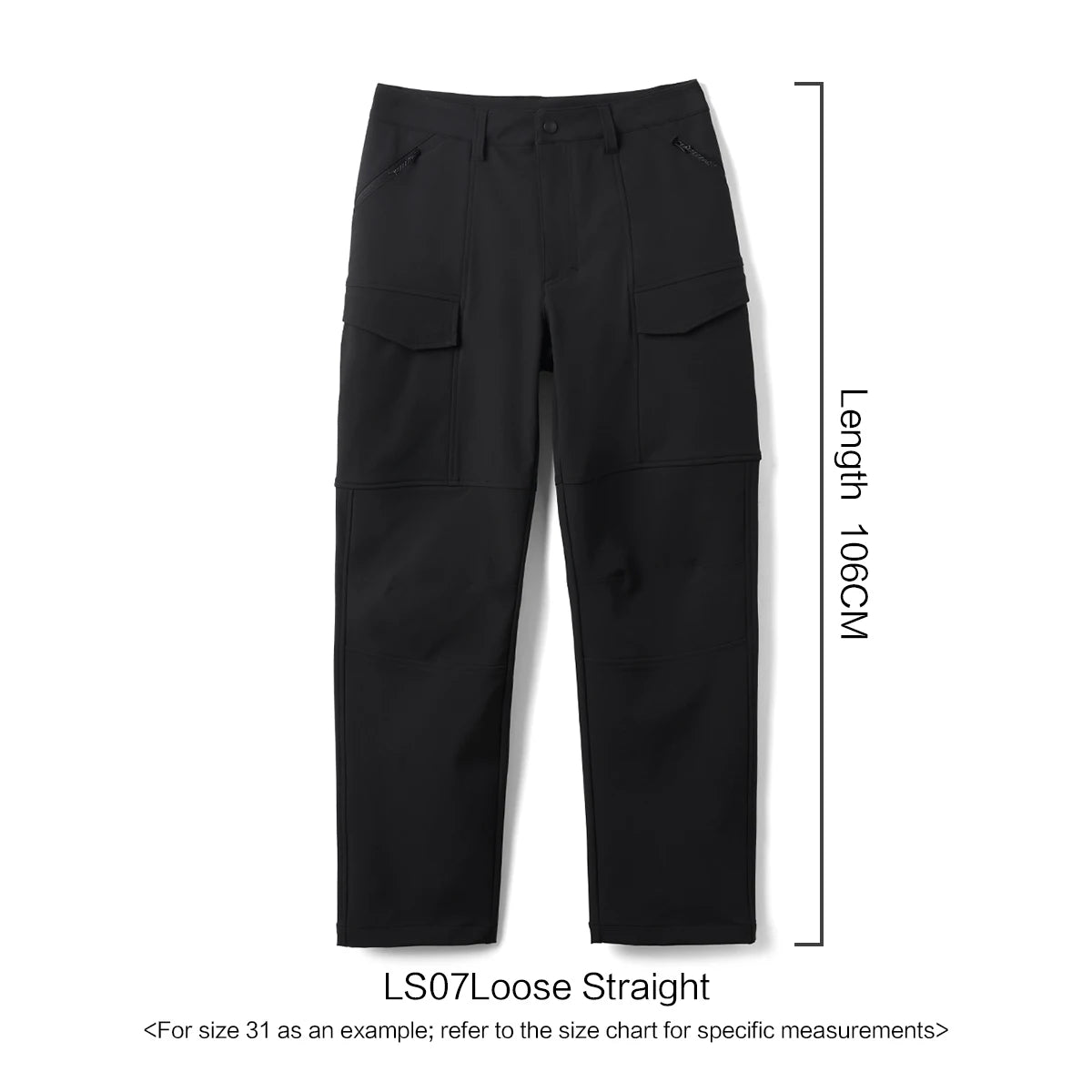 Loose Straight Water Repellent Softshell Hiking Trouser