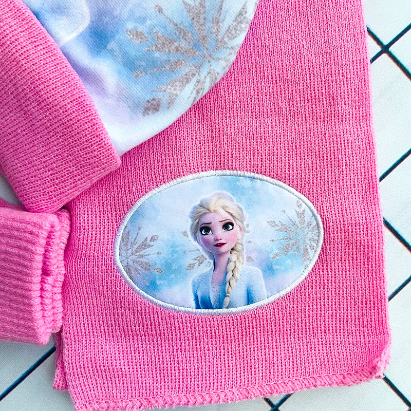 Girls Scarf Hat Glove Elsa Cartoon Cosplay
