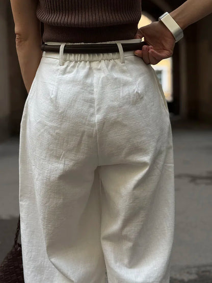 Women Wide Leg Formal Straight Leg Pants