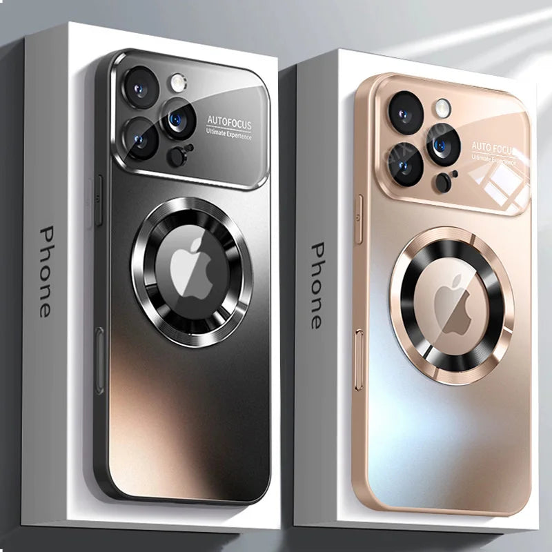 Luxury Glass Camera For Magesafe Magnetic Wireless