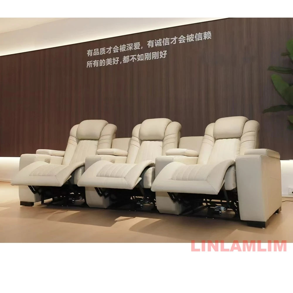 Luxury Recliner Genuine Leather Sofa Chair
