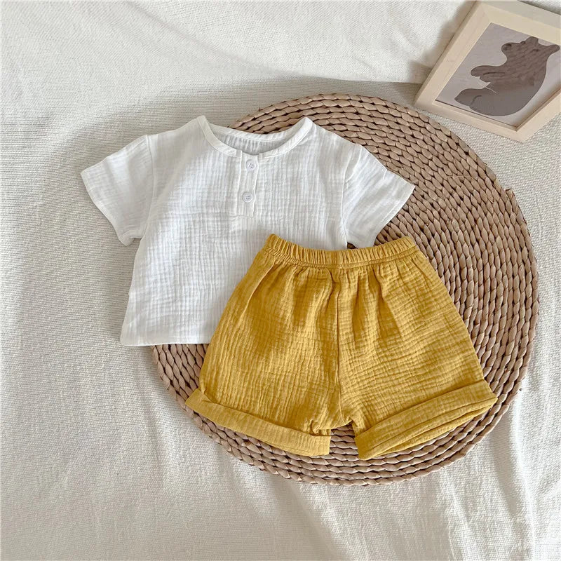 Boys/Girls Baby Knit Sweater Cardigan + Shorts