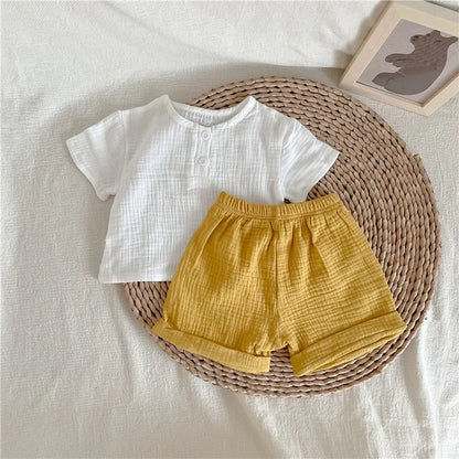 Boys/Girls Baby Knit Sweater Cardigan + Shorts