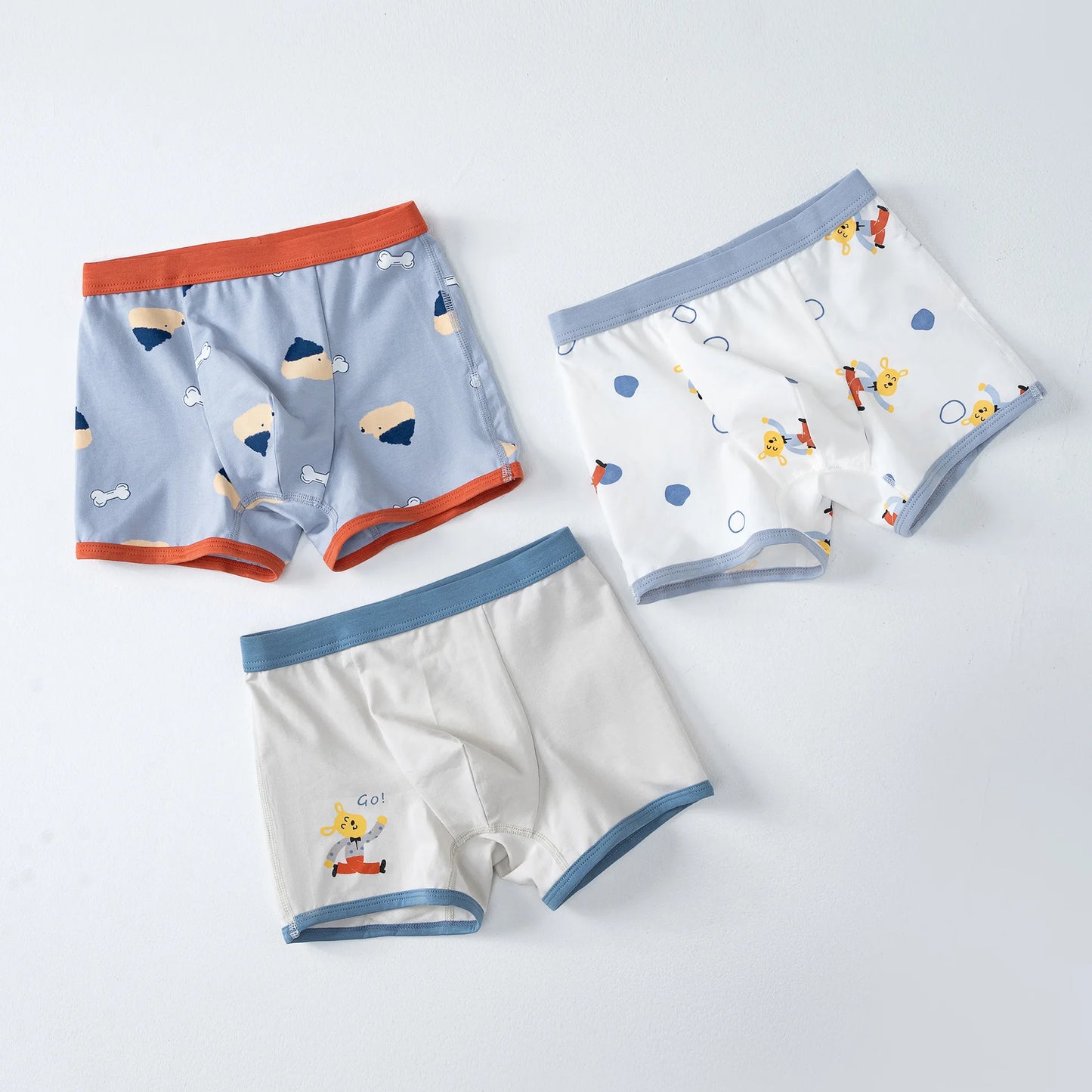 6 Pcs High Quality Boys Boxer Cartoon Underwear