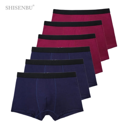 6pc Sexy  Boxer Men Breathable Underwear