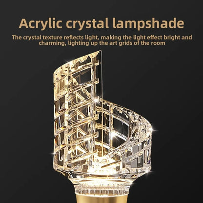 Acrylic Crystal LED Bulb Chandelier Fairy Lamp