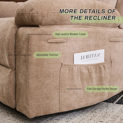 Rocking Recliner Chair, Modern Glider Recliner