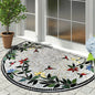 Semi-circular Carpet Outdoor Rug Modern Art