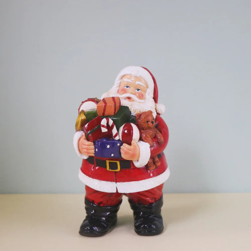 Resin Santa Claus Sculpture Holiday Accessories Decoration