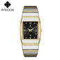 Luxury Square Men's Wristwatch Stainless Steel Waterproof