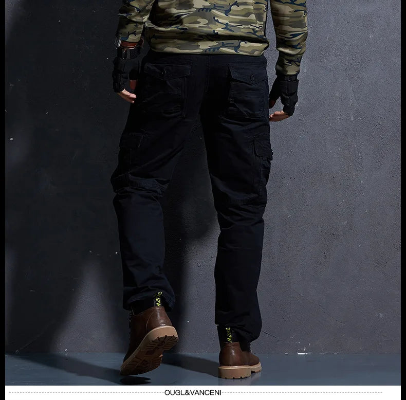 Work Khaki Tactical Pants Men Military Jogger