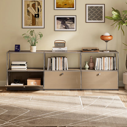 Sideboard Storage Shelf Furniture Stainless Steel