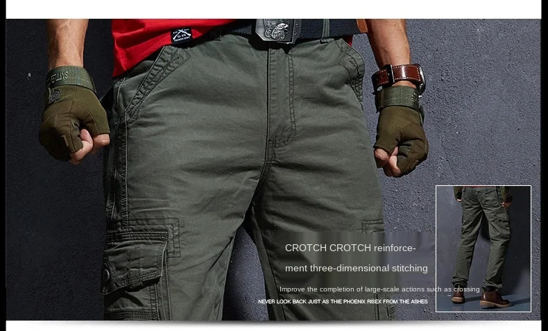 Work Khaki Tactical Pants Men Military Jogger