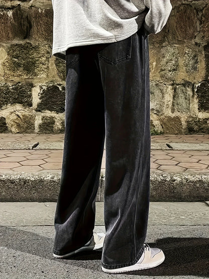 Men's Regular Fit Multi-Pocket Jeans Denim