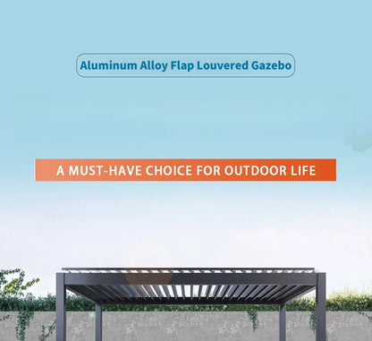 Aluminum Louvered Sunroof Pergola Roof Canopy