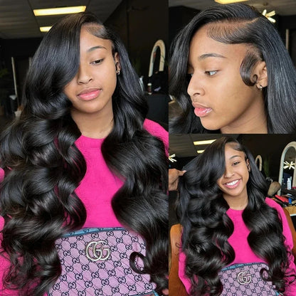 Body Wave Lace Front Wigs Human Hair Glueless