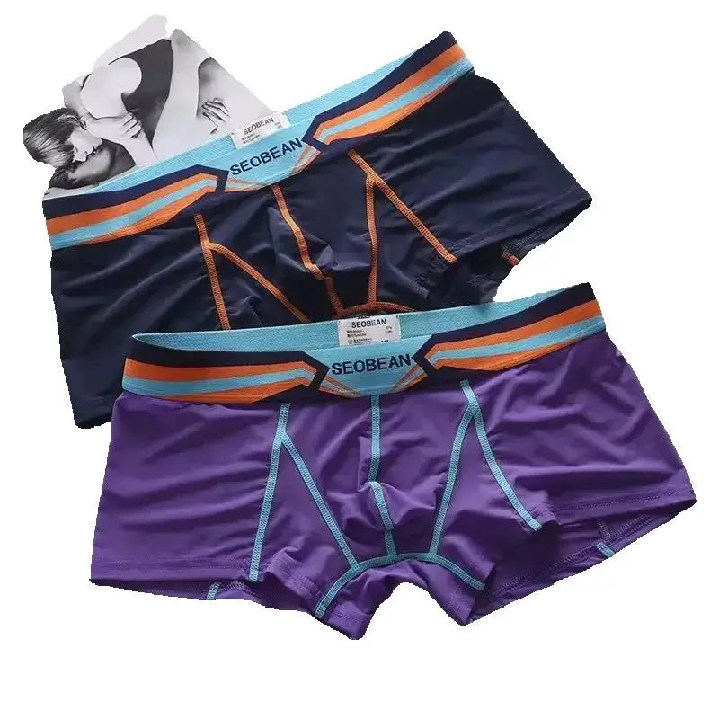 Men's Translucent Nylon Inner Pouch Boxer Briefs