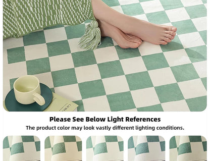 Semi-circular Outdoor Rug Modern Art Style