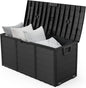 75 Gallon Outdoor Storage Box, Lockable Plastic