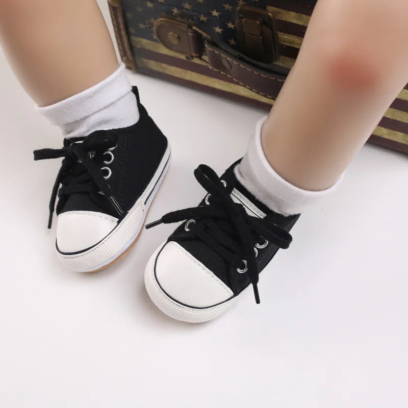 Baby Boy/Girls Canvas Shoes Non-slip Rubber Sole