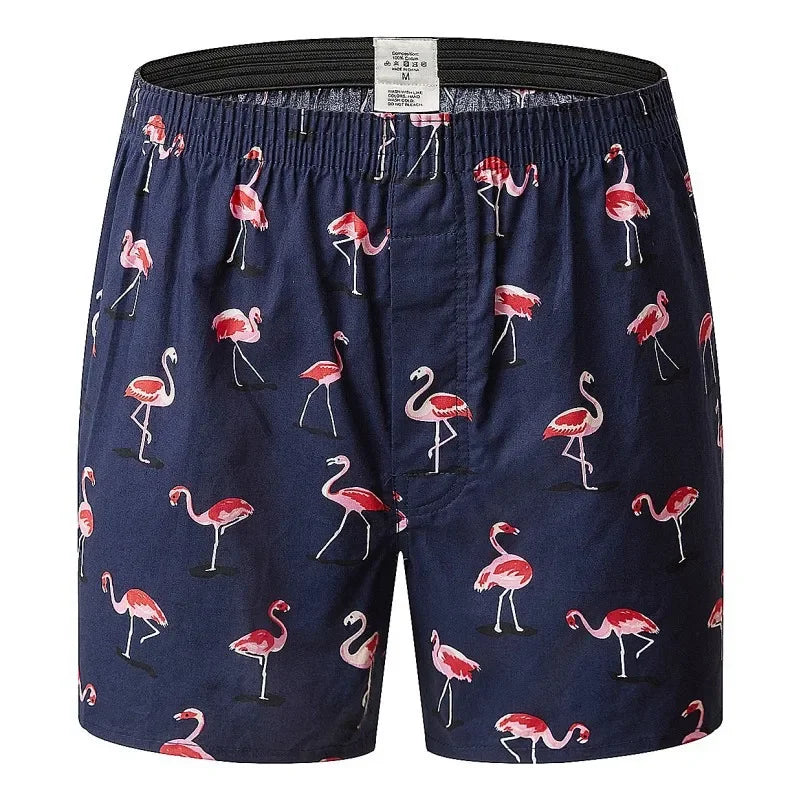1PC 100% Cotton Men's Loose Boxer Briefs Underwear