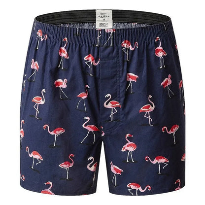 1PC 100% Cotton Men's Loose Boxer Briefs Underwear