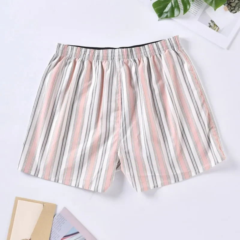 1PC 100% Cotton Men's Loose Boxer Briefs Underwear