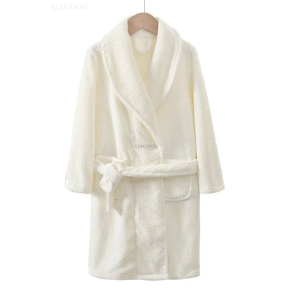 Boys/Girls Warm Fleece Flannel Bath Robes