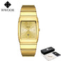 Luxury Square Men's Wristwatch Stainless Steel Waterproof
