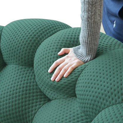 Modern Curved Loveseat Couch Football-Shaped