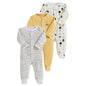 100% Cotton 3 Pcs Boys/Girls Romper Pajamas Jumpsuit