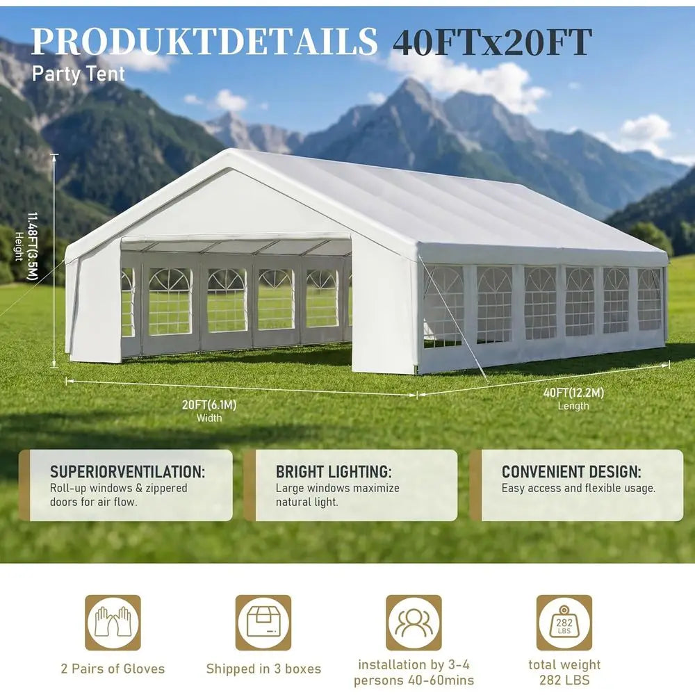 Waterproof Outdoor Party Tent with Removable Walls