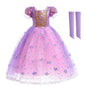 Girls Elsa Anna Dress Princess Carnival Jasmine Rapunzel