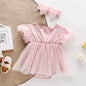 Infant Baby Girls Embroider Sleeveless Rompers