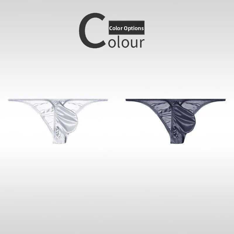 Low Waist Ice Silk Smooth Men's e Underwear