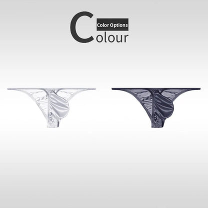 Low Waist Ice Silk Smooth Men's e Underwear