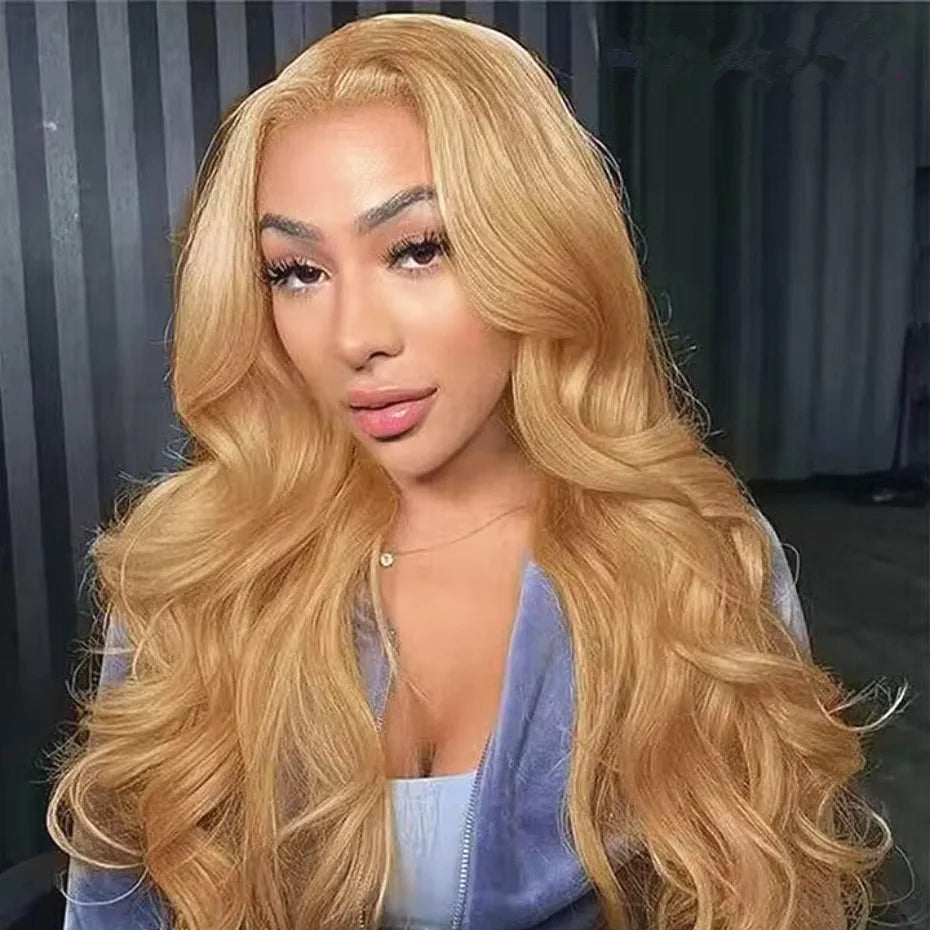 Honey Blonde Body Wave Lace Frontal Wig