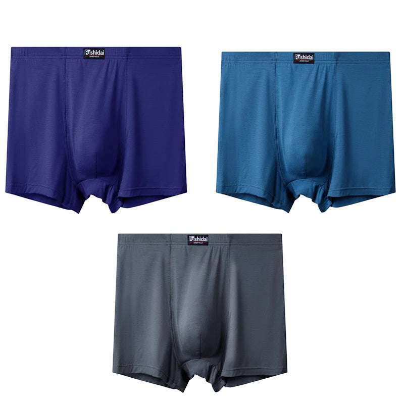 3pcs Oversize Men Plus Size Boxer Underwear
